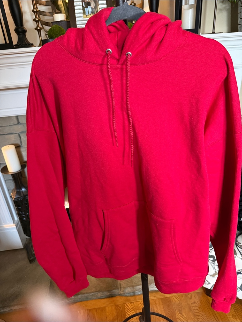 Hanes Bright Red Pullover Hoodie